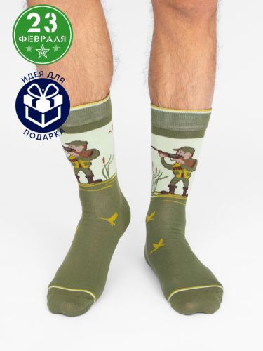 Изображение товара «Набор мужских носков (5 пар) «С2387 [зеленый]» арт 81514» из магазина «Ивановский-Текстиль.РФ»