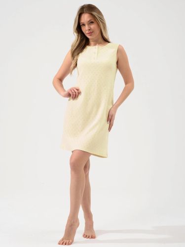 Изображение товара «Женская сорочка из рибаны «Шарм 2430-Рн (желтый)» арт 87775» из магазина «Ивановский-Текстиль.РФ»