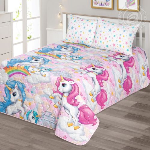 Изображение товара «Покрывало из поплина «Карусельки» арт 70140» из магазина «Ивановский-Текстиль.РФ»