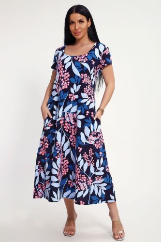 Изображение товара «Женское платье из кулирки «85553» арт 89520» из магазина «Ивановский-Текстиль.РФ»