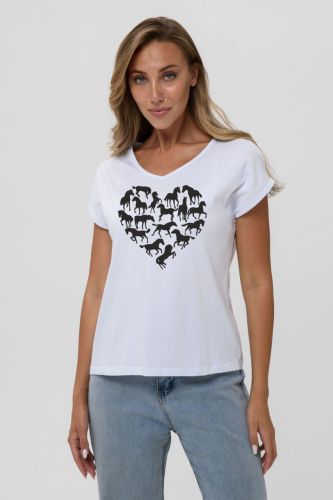 Изображение товара «Женская футболка из кулирки «8558» арт 85198» из магазина «Ивановский-Текстиль.РФ»