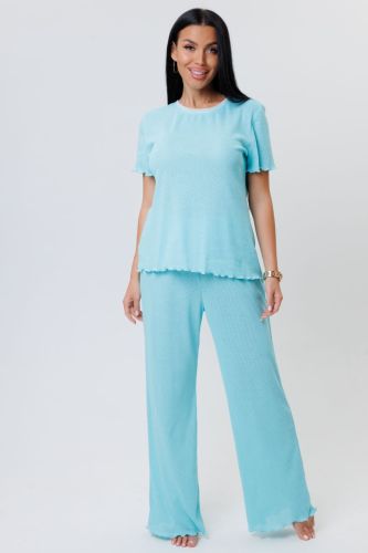 Изображение товара «Женская пижама (футболка+брюки) «2100/1» арт 81175» из магазина «Ивановский-Текстиль.РФ»