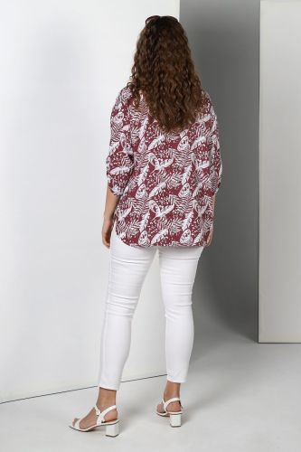 Изображение товара «Женская туника из штапеля «Сезон-1 [бордовый]» арт 72769» из магазина «Ивановский-Текстиль.РФ»