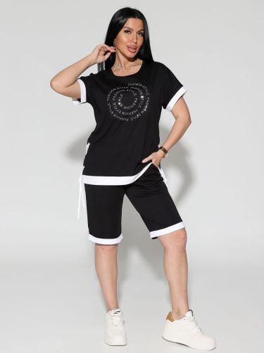 Изображение товара «Женский костюм (футболка+бермуды) из бамбука «2299/2» арт 90075» из магазина «Ивановский-Текстиль.РФ»