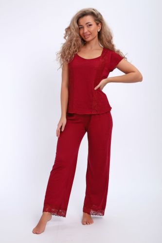 Изображение товара «Женская пижама (футболка+брюки) из вискозы «29018» арт 86967» из магазина «Ивановский-Текстиль.РФ»