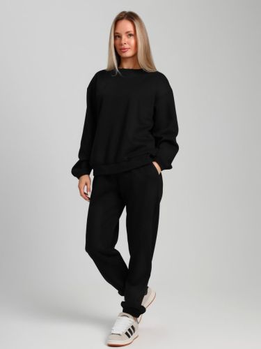 Изображение товара «Женский костюм (джемпер+брюки) из лининга «Локи [черный]» арт 85536» из магазина «Ивановский-Текстиль.РФ»