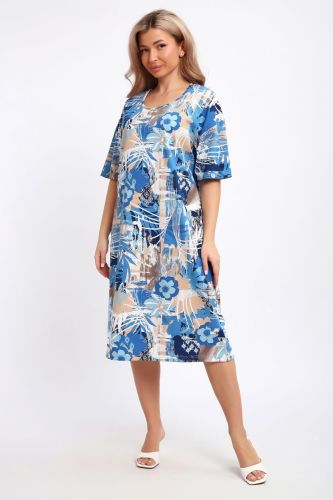 Изображение товара «Женское платье из кулирки «51206» арт 87585» из магазина «Ивановский-Текстиль.РФ»