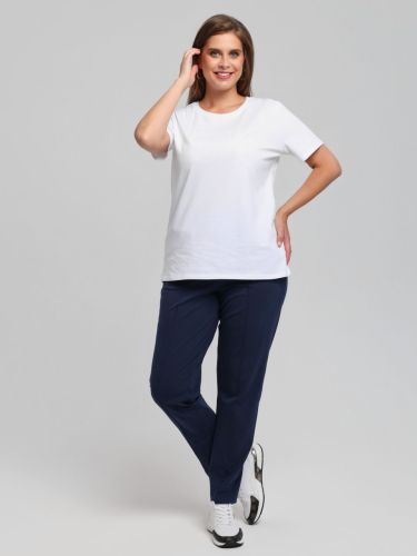 Изображение товара «Женские брюки из кулирки с лайкрой «Стремление-1 [темно-синий]» арт 84996» из магазина «Ивановский-Текстиль.РФ»