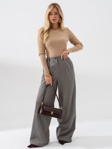 Изображение товара «Женский лонгслив из кашкорсе «2382-каш (бежевый)» арт 86669» из магазина «Ивановский-Текстиль.РФ»