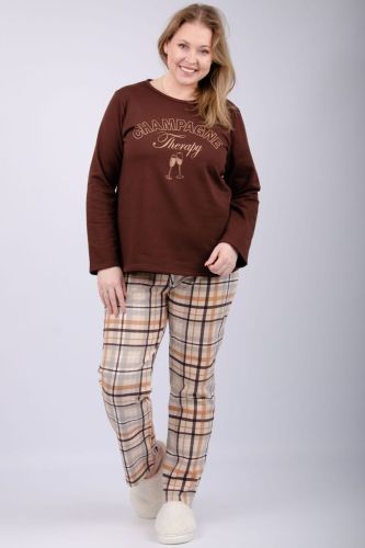 Изображение товара «Женская пижама (кофта+брюки) из футера с начесом «Голди» арт 86283» из магазина «Ивановский-Текстиль.РФ»