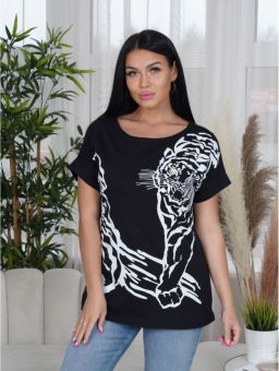 Изображение товара «Женская футболка из кулирки «Сараби» арт 48160» из магазина «Ивановский-Текстиль.РФ»