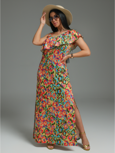 Изображение товара «Женское платье из вискозы «Гаваи [салатовый]» арт 84359» из магазина «Ивановский-Текстиль.РФ»