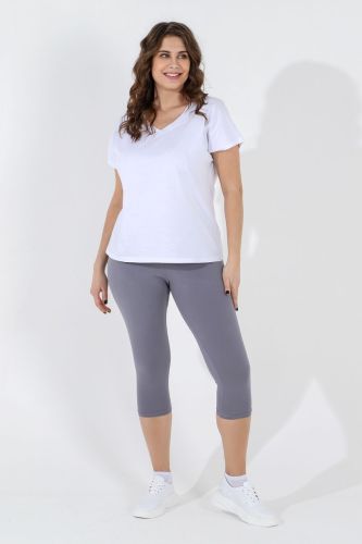 Изображение товара «Женские бриджи из кулирки с лайкрой «Блюз-3 [серый]» арт 83374» из магазина «Ивановский-Текстиль.РФ»