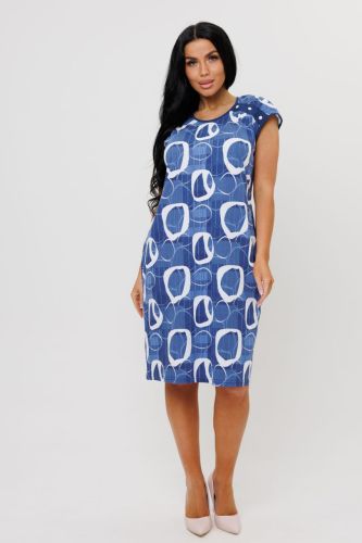 Изображение товара «Женское платье из кулирки «1964» арт 87117» из магазина «Ивановский-Текстиль.РФ»