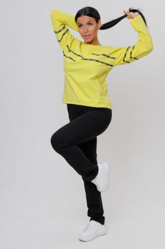 Изображение товара «Женский костюм (свитшот+брюки) из футера «2144» арт 83435» из магазина «Ивановский-Текстиль.РФ»