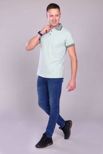 Изображение товара «Мужская футболка из пике «6788» арт 49018» из магазина «Ивановский-Текстиль.РФ»