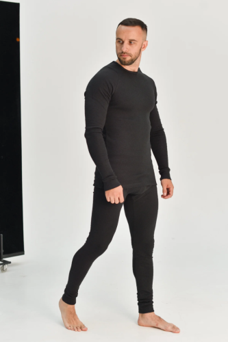 Изображение товара «Мужские термокальсоны из рибаны «553-Рн (черный)» арт 79671» из магазина «Ивановский-Текстиль.РФ»