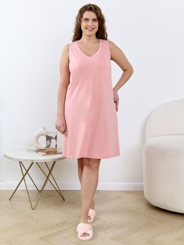 Изображение товара «Женская сорочка из кулирки «Айрис-1 [персиковый]» арт 88127» из магазина «Ивановский-Текстиль.РФ»