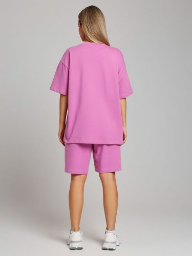 Изображение товара «Женский костюм (футболка+шорты) из кулирки «Азарт-3 [розовый]» арт 84988» из магазина «Ивановский-Текстиль.РФ»