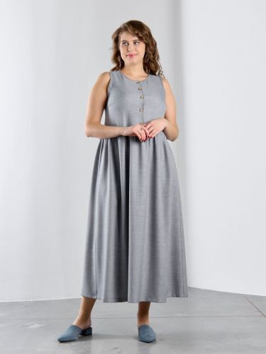 Изображение товара «Женское платье из плательной ткани «Женский каприз-1 [серый]» арт 88873» из магазина «Ивановский-Текстиль.РФ»