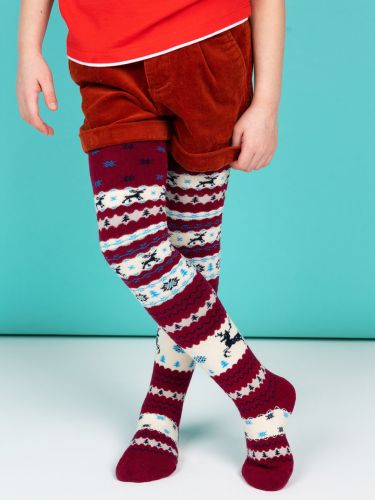Изображение товара «Набор детских колготок (3 шт) «С878 [бордо]» арт 75706» из магазина «Ивановский-Текстиль.РФ»
