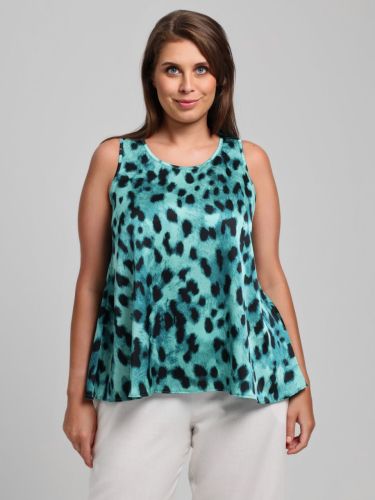 Изображение товара «Женская блузка из искусственного шелка «(топ) найт-3 [зеленый]» арт 85000» из магазина «Ивановский-Текстиль.РФ»