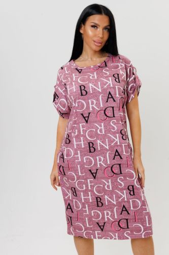 Изображение товара «Посл размер Женское платье из кулирки «2137/2» арт 88189» из магазина «Ивановский-Текстиль.РФ»