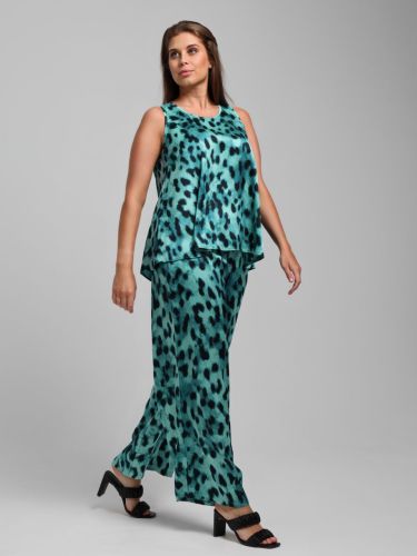 Изображение товара «Женская блузка из искусственного шелка «(топ) найт-3 [зеленый]» арт 85000» из магазина «Ивановский-Текстиль.РФ»