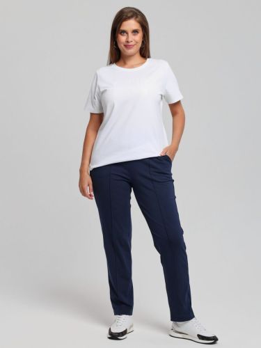 Изображение товара «Женские брюки из кулирки с лайкрой «Стремление-1 [темно-синий]» арт 84996» из магазина «Ивановский-Текстиль.РФ»