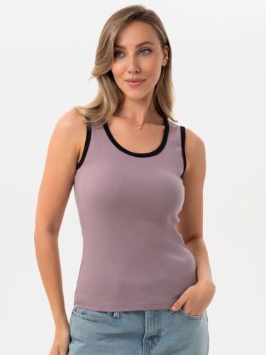 Изображение товара «Женская майка «240кш3437 [черный]» арт 85355» из магазина «Ивановский-Текстиль.РФ»