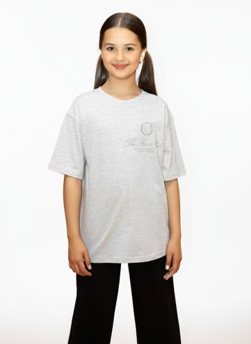 Изображение товара «Футболка для девочки из кулирки «Успех-7.1 [кармеланж]» арт 85537» из магазина «Ивановский-Текстиль.РФ»