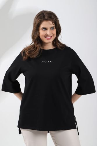 Изображение товара «Женская футболка из кулирки «Импульс [черный]» арт 83336» из магазина «Ивановский-Текстиль.РФ»