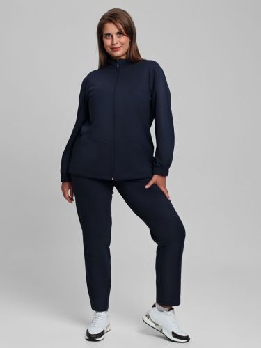 Изображение товара «Женский костюм (куртка+брюки) из футера с лайкрой «Далия [темно-синий]» арт 87219» из магазина «Ивановский-Текстиль.РФ»