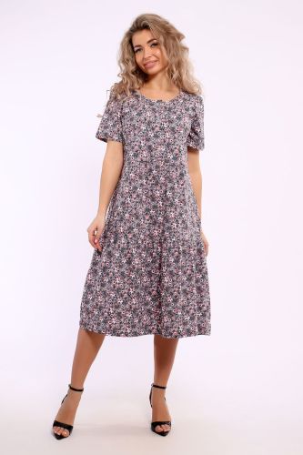 Изображение товара «Женское платье из кулирки «51183» арт 85466» из магазина «Ивановский-Текстиль.РФ»