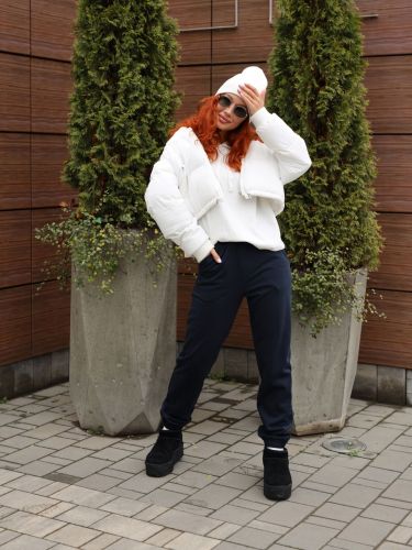 Изображение товара «Женские брюки из футера с мехом «2252/4» арт 87107» из магазина «Ивановский-Текстиль.РФ»