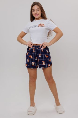 Изображение товара «Женский костюм (футболка+шорты) из кулирки «1731/1» арт 86644» из магазина «Ивановский-Текстиль.РФ»