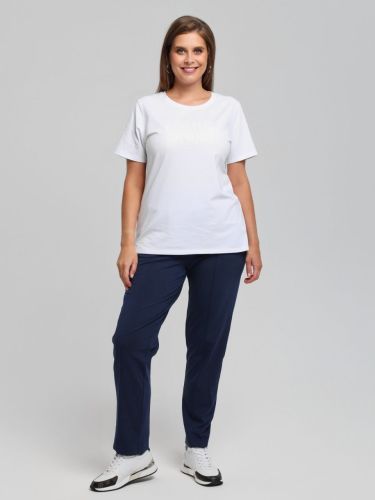 Изображение товара «Женские брюки из кулирки с лайкрой «Стремление-1 [темно-синий]» арт 84996» из магазина «Ивановский-Текстиль.РФ»