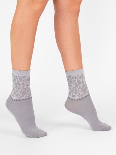 Изображение товара «Набор женских носков (5 пар) «С1475 [серый]» арт 74702» из магазина «Ивановский-Текстиль.РФ»