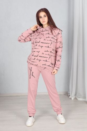 Изображение товара «Женский костюм (худи+брюки) из футера «2129ск07-126» арт 80222» из магазина «Ивановский-Текстиль.РФ»