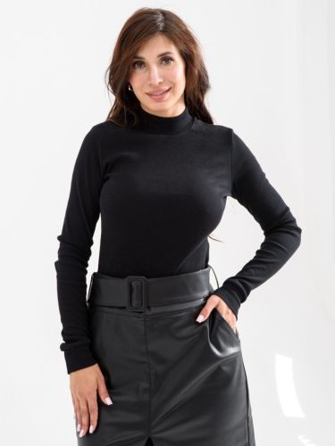 Изображение товара «Женская водолазка из кашкорсе «1934-КШ (черный)» арт 86435» из магазина «Ивановский-Текстиль.РФ»