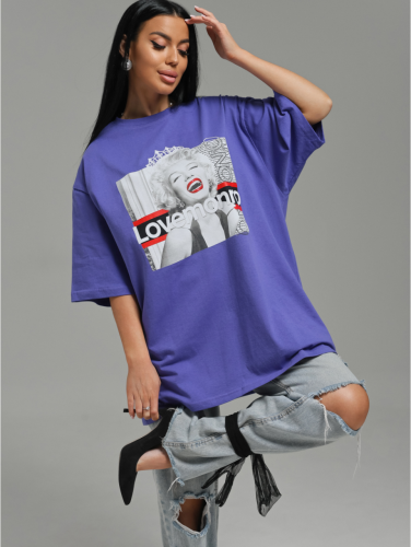 Изображение товара «Женская футболка из кулирки «Амина [сиреневый монро]» арт 84589» из магазина «Ивановский-Текстиль.РФ»