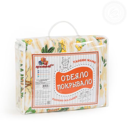 Изображение товара «Одеяло-покрывало для ребенка из трикотажа «Солнечный остров» арт 83065» из магазина «Ивановский-Текстиль.РФ»