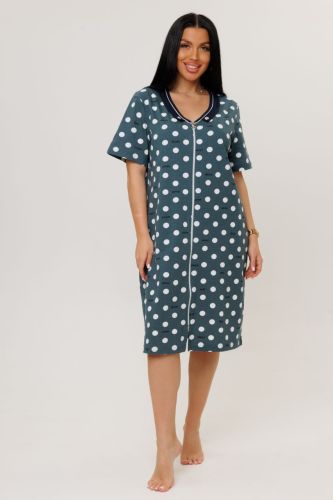 Изображение товара «Женский халат (на молнии) из кулирки «2141/2» арт 89507» из магазина «Ивановский-Текстиль.РФ»