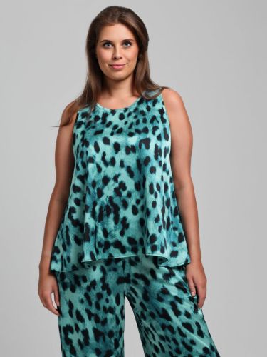 Изображение товара «Женская блузка из искусственного шелка «(топ) найт-3 [зеленый]» арт 85000» из магазина «Ивановский-Текстиль.РФ»