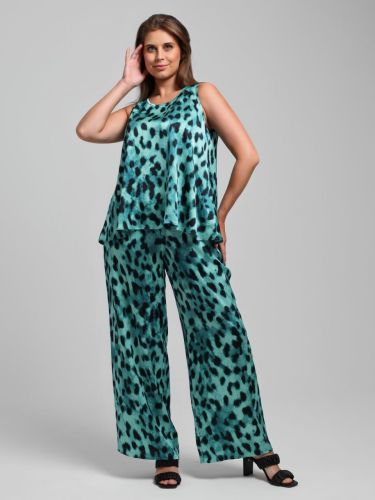 Изображение товара «Женская блузка из искусственного шелка «(топ) найт-3 [зеленый]» арт 85000» из магазина «Ивановский-Текстиль.РФ»