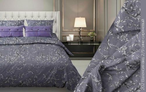 Изображение товара «Постельное бельё из бязи «Валенсия-202 (сине-сиреневый)» арт 87037» из магазина «Ивановский-Текстиль.РФ»
