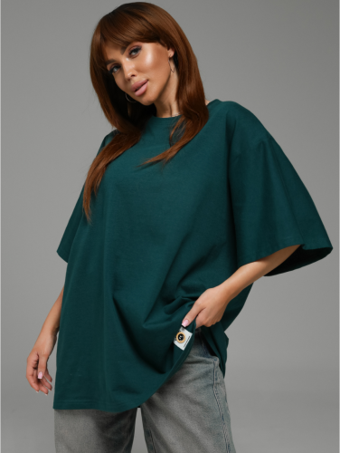 Изображение товара «Женская футболка из кулирки «Анита-2 [зеленый]» арт 84449» из магазина «Ивановский-Текстиль.РФ»