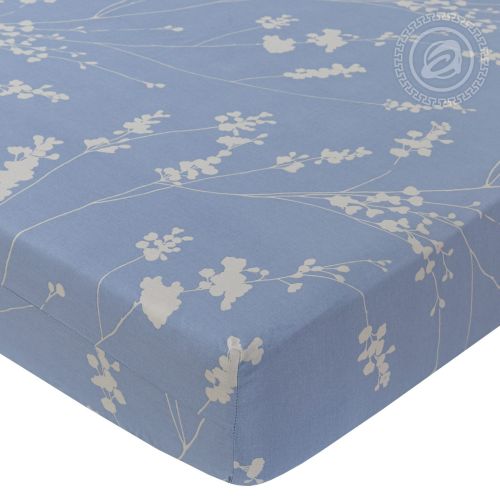 Изображение товара «Простыня на резинке из поплина «Камелия» арт 81996» из магазина «Ивановский-Текстиль.РФ»