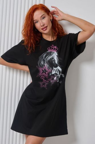 Изображение товара «Женская туника из кулирки «67186» арт 86165» из магазина «Ивановский-Текстиль.РФ»