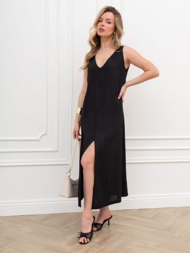 Изображение товара «Женское платье из плательной ткани «Сибелла-1 [черный]» арт 89245» из магазина «Ивановский-Текстиль.РФ»